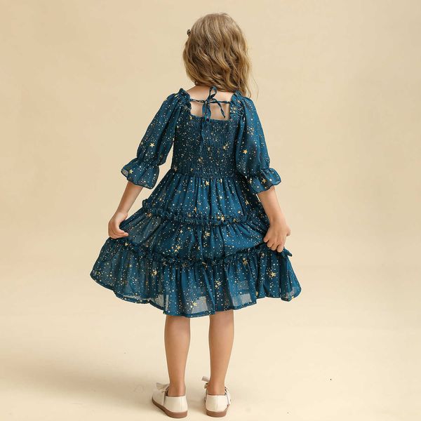 

girl's dresses elegant girls evening party princess dress 3-8 years kids birthday costume girl vestido kids summer short sleeve clothes, Red;yellow
