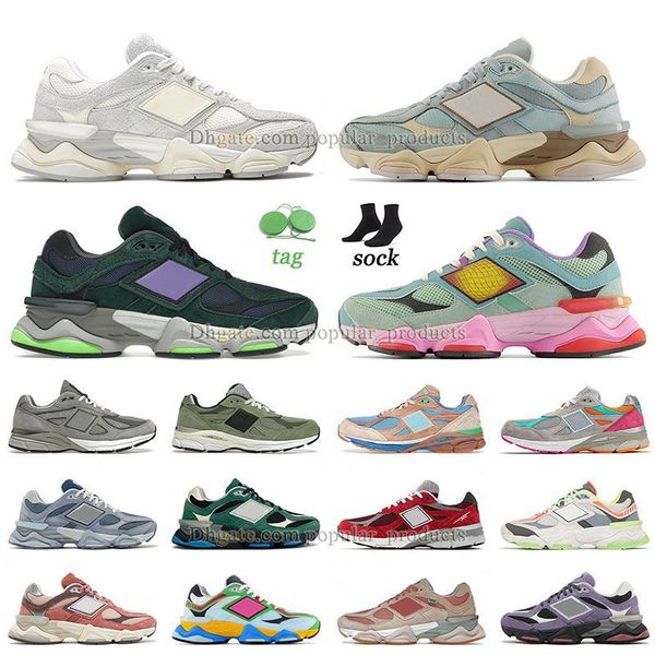 

9060 triple white casual shoes new balances 9060s quartz grey team cream sea salt 990 v2 v3 v4 on fashion boosts team forest green 9060 glow, Black