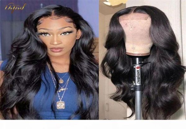 

body wave lace frontal wig cambodian lace front human hair wigs 5x5 hd closure wig for black women remy pre plucked3767743, Black;brown