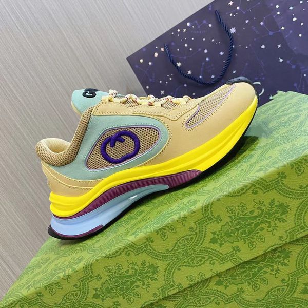 

run sneaker 2023 classic couple sneaker designer luxury shoes beige men women trainers ladies shoe chunky sneaker size 35-46, Black