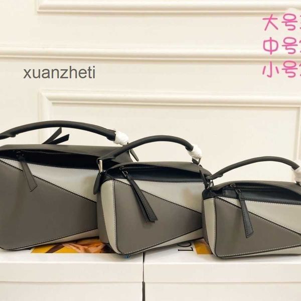 

shoulder classic designer quality 2023 spliced bags french patchwork loewsbag leather style puzzles one women crossbody handbag high bag t7x