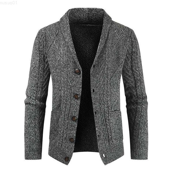 

men's sweaters 2023 new winter warm men brand casual slim fit male sweaters cardigan horns thick sweater fashion button coat dropshippi, White;black