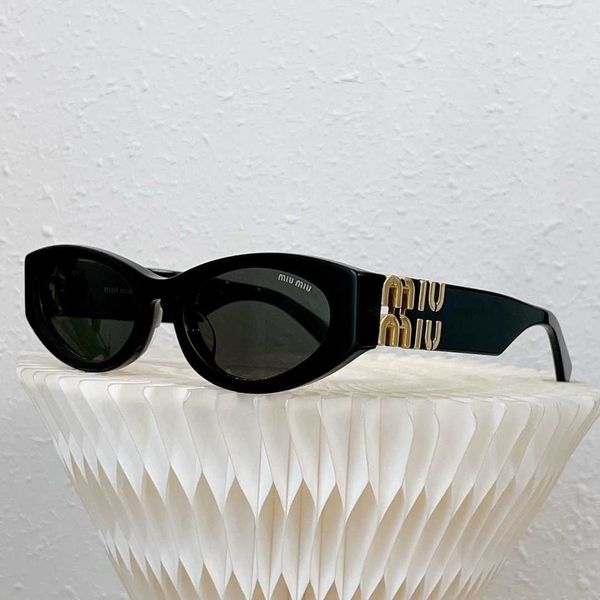 

new miu home 11w high edition cat eye personalized sunglasses ins red screen sunscreen glasses, White;black