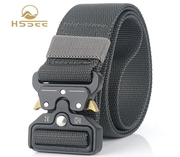 

genuine gray series nylon tactical belt soft real nylon hard metal quick release buckle mens sports belt drop4911670, Black;gray
