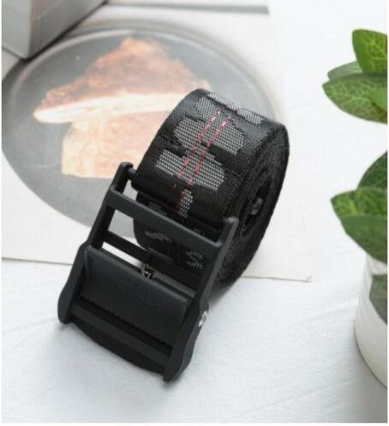 

toq quality designer canvas belts for men women hip hop belt street casual loose waist strap off belt white belts5319184, Black;green