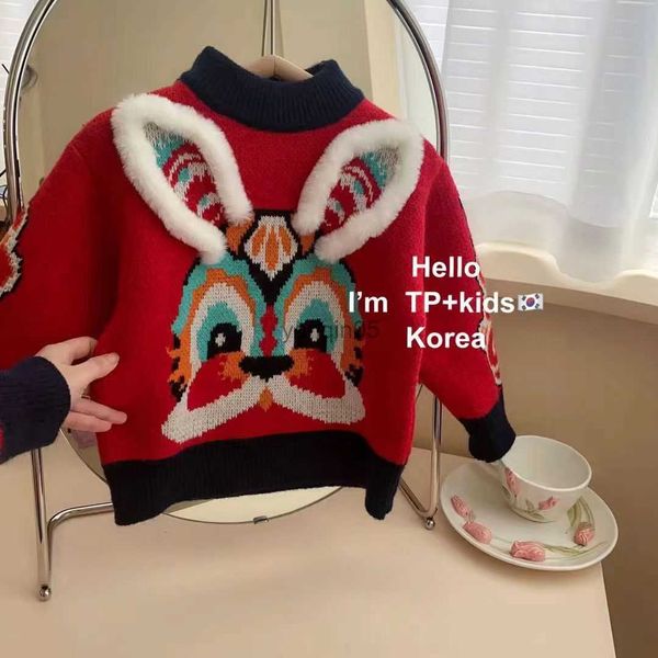 

pullover christmas knitted cardigan baby sweaters autumn winter kids boys girls clothes sweater cartoon red long sleeve knit coat hkd230719, Blue