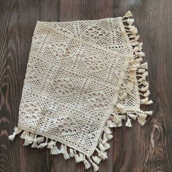 

blankets swaddling cotton vintage tassel baby blanket newborn pgraphy props hollow out blanket basket filler studio p shooting accessories r