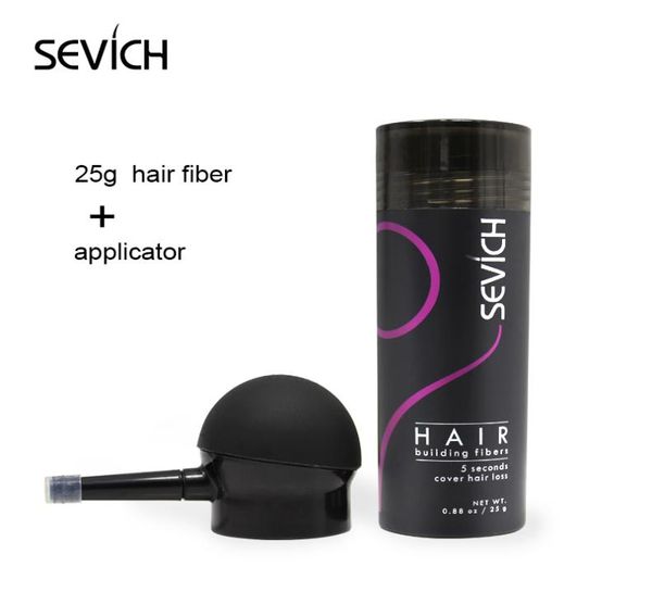 

sevich 25g keratin thicker hair building fibers spray with applicator anti hair loss products hair growth fiber powders9116057