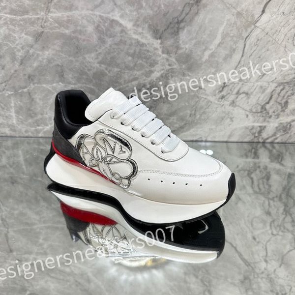 

2023 new designer men causal shoe fashion woman leather lace up platform sole sneakers white black mens womens sneaker xsd221109