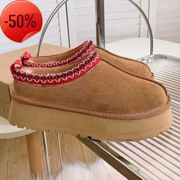 

australia women boot womens ultra mini platform boots tazz fur slippers designer tasman shearling slipper suede wool winter austr, Black