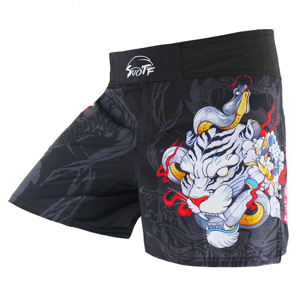 

men's shorts mma jujitsu fight fierce fighting men's boxing pants taekwondo mma shorts short tiger thai boxing shorts sanda mma 23, White;black