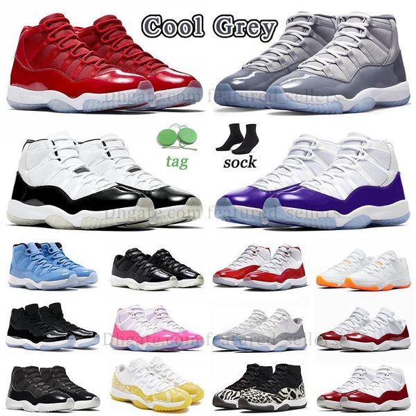 

jumpman 11 basketball shoes for mens womens cool grey bred concord space jam men 11s cherry midnight navy purple win like dmp 25th anniversa