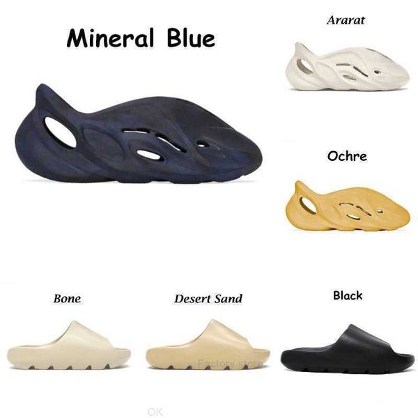 

slides slippers desert sand summer brown flat mens women glow green beach resin slide sandal graffiti bone rubber mxt moon gray mineral blue, Black