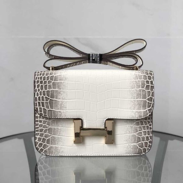 

factory wholesale designer h ermes totes handbags crocodile matte floral single shoulder crossbody bag for women small square kangkang himal