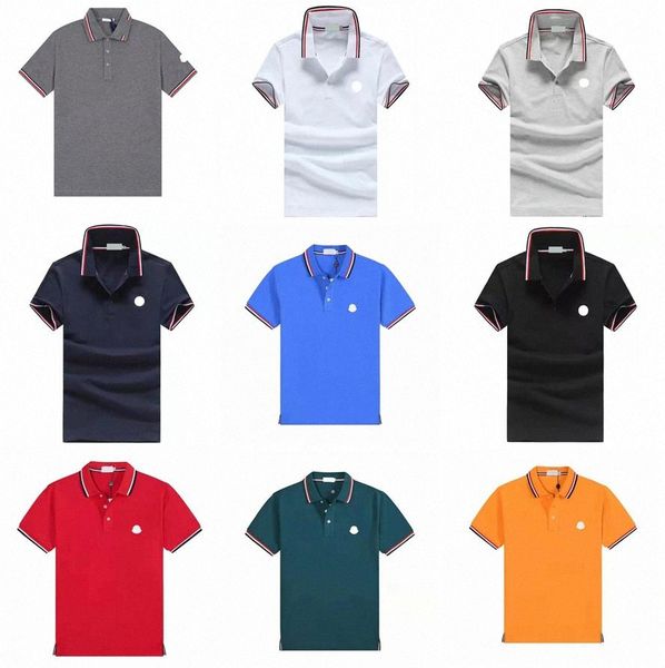 

mens t-shirts designer summer polos tees classic shirts polo letter print embroidery fashion high street m-3xl w7lw#, White;black