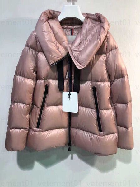 

lady cardigan down jacket women workout warm drawstring a-line loose fashion princess jackets thickened designer coat hooded parka, Black