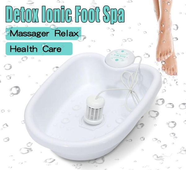 

electric anion ion detox foot bath machine tub bucket heating ionic cell cleanse spa machine instrument health care set sh1907278084137