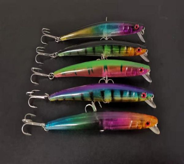 

whole lot 20 fishing lure minnow crankbaits hand baits hooks bass112g115 cm 5 color 3266559