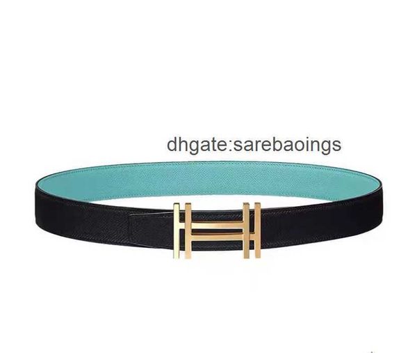 

luxury design belt belts men's designer high-end classic leather waistband lychee pattern belts for woman h gold and silver belt buckle