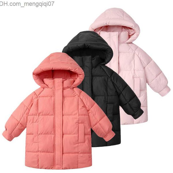 

down coat winter girl children's coat warm long puff jacket children's park coat children's snow coat youth coat girls 12 and, Blue;gray