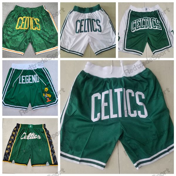 

vintage just green don basketball shorts just don short with pockets retro 2008 white mens zipper short stitched team basketball shorts s-xx, Black