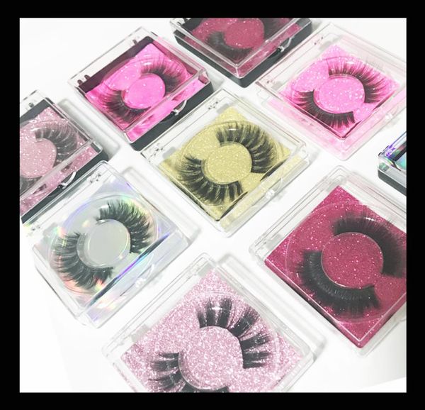 

square box 3d faux mink lashes full strip vegan false eyelashes extensions synthetic lash4454580