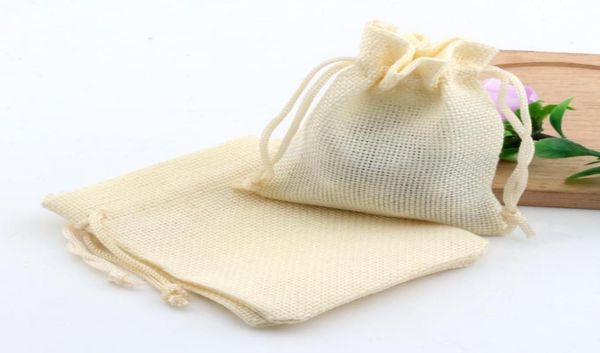 

50pcs beige linen fabric drawstring bags candy jewelry gift pouches burlap gift jute bags 7991210x14cm 13x18cm 15x20c5732915, Pink;blue