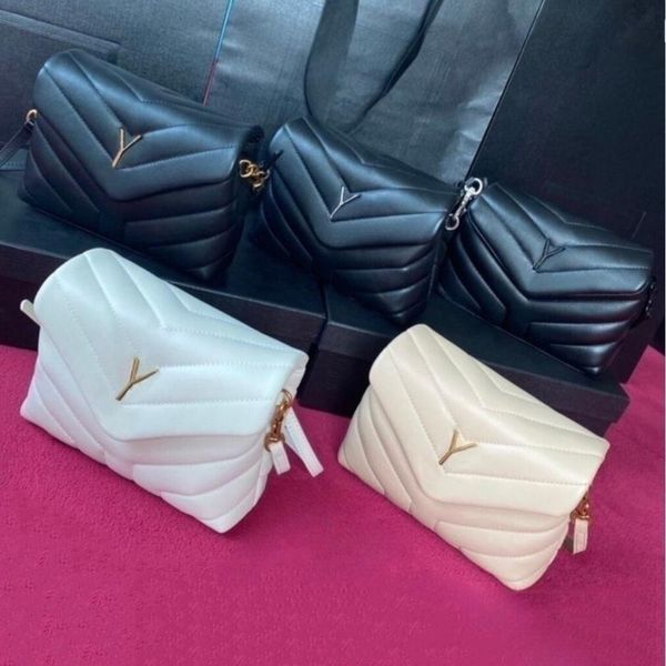 

loulou puffer designer bag handbag quilted y leather shoulder bags designer women bag toy lambskin crossbody purse black chain bag 10a high-