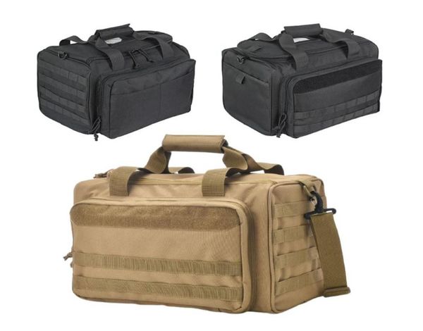 

shooting range bag molle system outdoor hunting accessory nylon tactical gun case pack pistol tools shoulder bag sniper black 22068670326