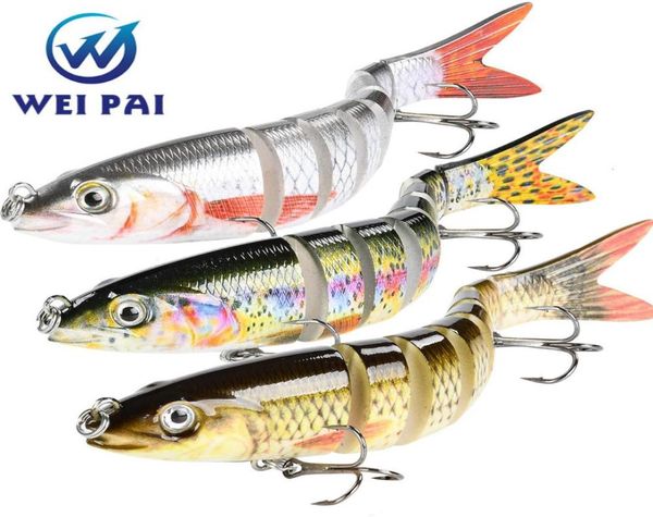 

165mm 56g hard jointed glide bait fishing lures floating 3d eyes sharp hooks slide swimbait for piceus bass herring soft tail 22011443917