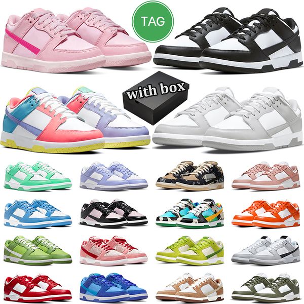

with box men women panda lows shoes black white unc coast triple pink grey fog designer sneaker gai rose whisper medium olive outdoor mens t