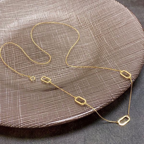 

luxury brand necklace pendant designer fashion jewelry letter gilded women's fashion necklace jewelry, Silver