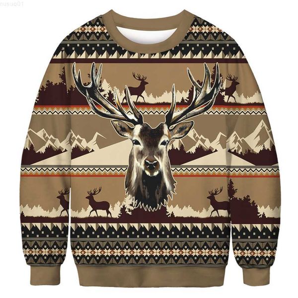 

men's sweaters men women reindeer ugly christmas sweaters christmas pullovers new year eve holiday party xmas clothing 2022 funny jumpe, White;black