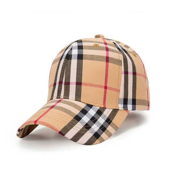 

ball caps burbreryss hat new hat womens spring and summer fashion classic lattice baseball mens outdoor sunscreen duck tongue ins tide ohah, Blue;gray