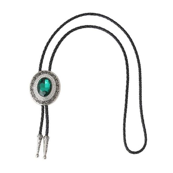 

bolo ties vintage bolo ties for women men gemstones bolatie necktie western cowboy necklace bolo tie music concert tours neckwear hkd230719, Red