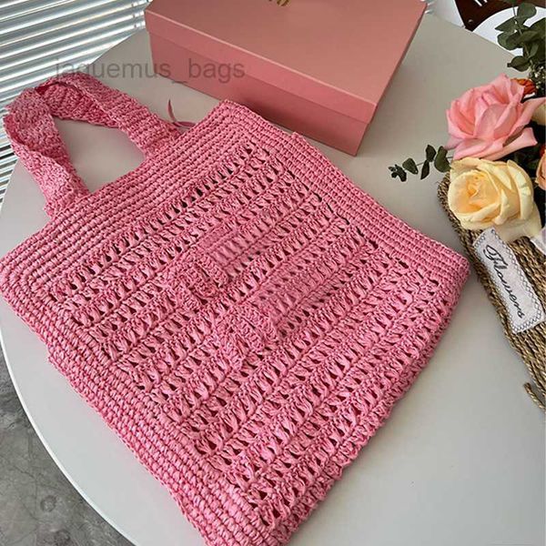 

summer beach shoulder bag straw bags miu casual rattan women handbags wicker woven female totes large capacity lady bag travel purse