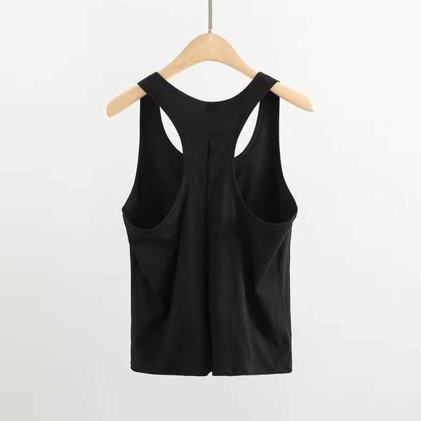 

ll-01 yoga outfit with women tank stretch blouse gym tank sleeveless shirts sports black vest running exercise ftness