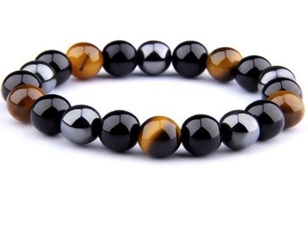 

natural black eye beads bracelets men for magnetic protection women jewelry 20209738323