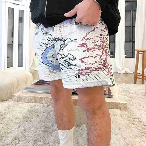 

men's shorts summer new men's casual mesh shorts men's classic gym basketball exercise shorts running shorts breathable men&#, White;black