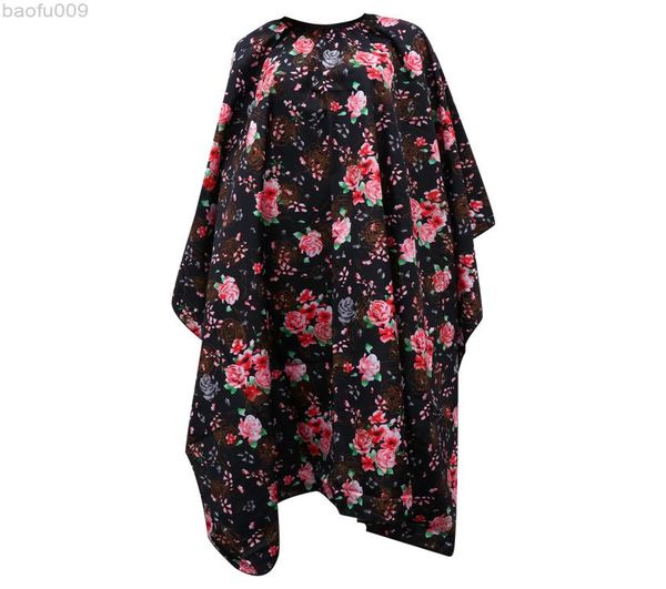 

1pc rose pattern printing haircut cape barber cloak for home l2208057398673