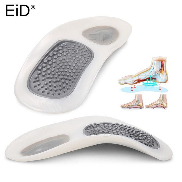 

shoe parts accessories pvc orthopedic heel cushion inserts for man pad bone spurs pain relief protectors plantar fasciitis insoles 230718, White;pink