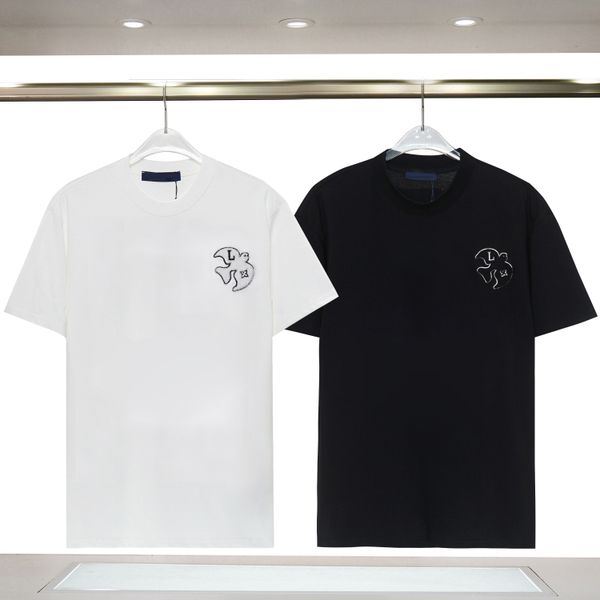 

mens t shirts men shirts designer t shirts tees shirt short sleeves luxury clothes summer leisure breathable printed coats clothing wholesal, White;black