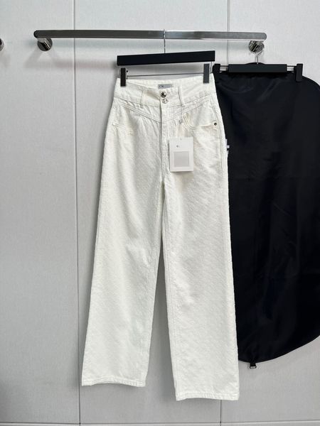 

2023 women's washed jeans selling designer brand women's wear pants fashion women's casual pants street dress blue denim pant