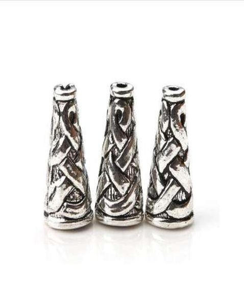 

10pcslot 1865mm antique silver color cone bead caps embossing alloy end cap diy craft jewelry findings1182108, Bronze;silver