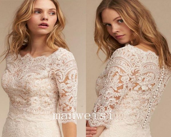 

white ivory bolero wedding bridal jacket 34 long sleeve lace applique elegant wraps wedding dress custom made2710400