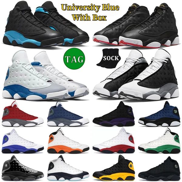 

jumpman 13 men basketball shoes 13s playoffs black flint french university blue court purple lucky green hyper royal starfish mens trainers