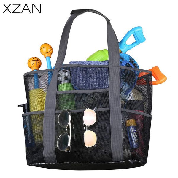 

evening bags large beach bag for toys waterproof underwear pocket beach handbag 8 pockets summer beach bag durable towel net 230718