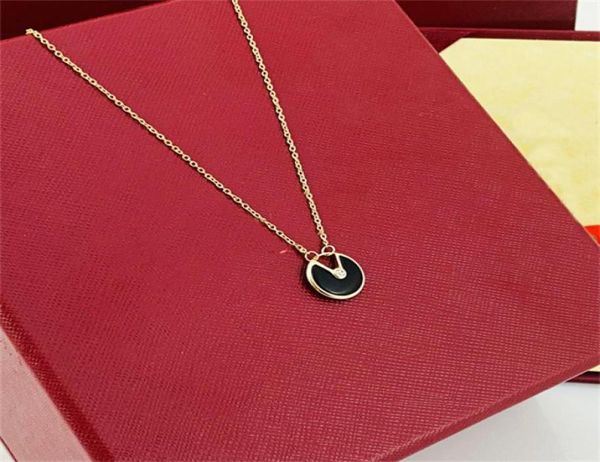 

fashion jewelry luxury pendants necklaces stainless steel necklace high version green necklace link chains for women pendant valen3977064, Silver