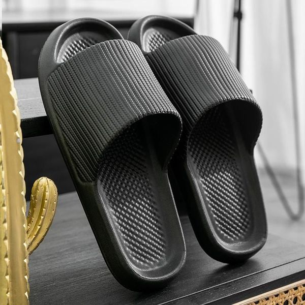 

rubber slippers household deodorant eva sandals womens home bathroom shower anti slip and waterproof 2023 black blue green orange pink yello