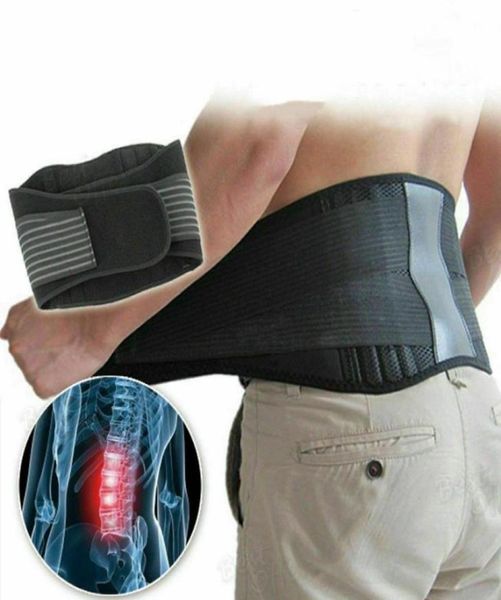 

magnetic waist support back support brace belt lumbar lower waist double adjust pain relief2977455, Black;gray